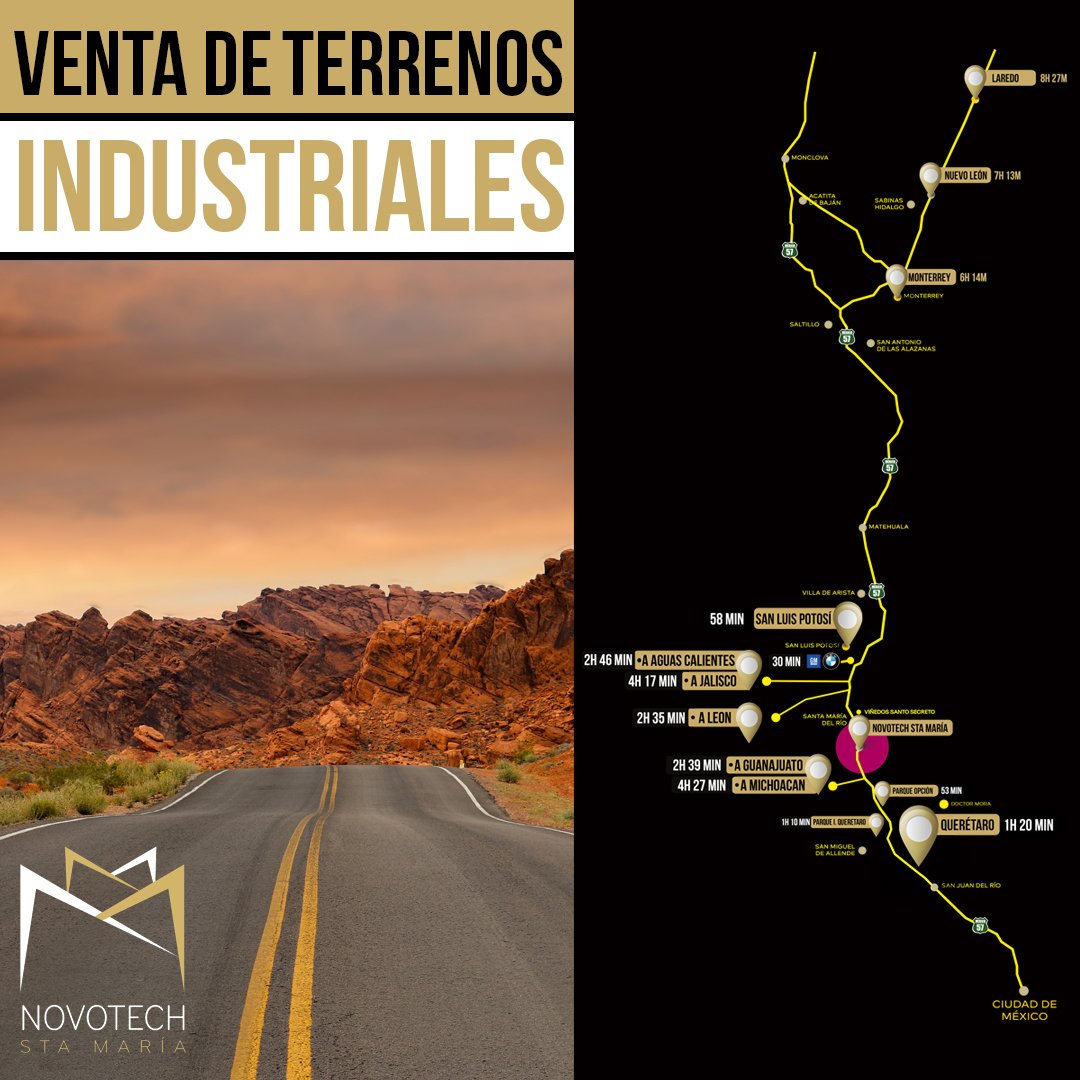 NovotechSMSLP's tweet image. TERRENOS INDUSTRIALES 500 PESOS M2

#novotechsantamariaslp
