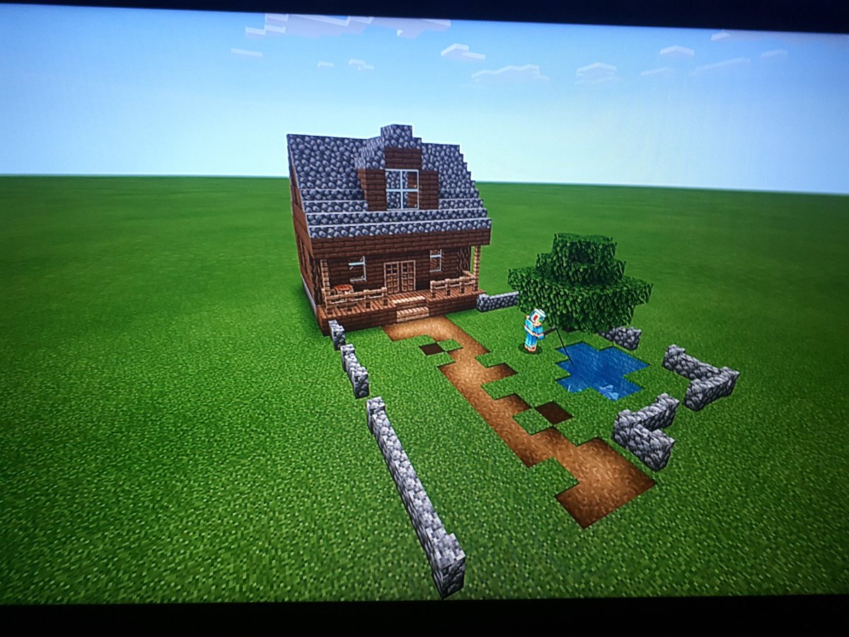 MacbethLaura's tweet photo. @P7JPII Daniels Minecraft House
#digitalweek2019 https://t.co/87L6tiVNBp