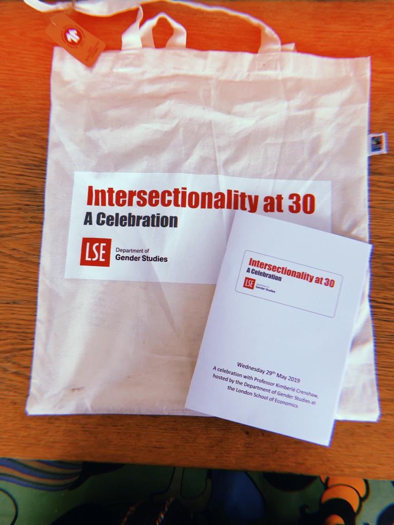 NarrativesOther's tweet photo. Last week we celebrated 30 years of #kimberlécrenshaw @sandylocks seminal work on #intersectionality - thank you to @LSEGenderTweet for the cute bag and inspirational voices. #foodforthought #Intersectionalityat30 #feministsdeliver https://t.co/AytZ7NbvFf