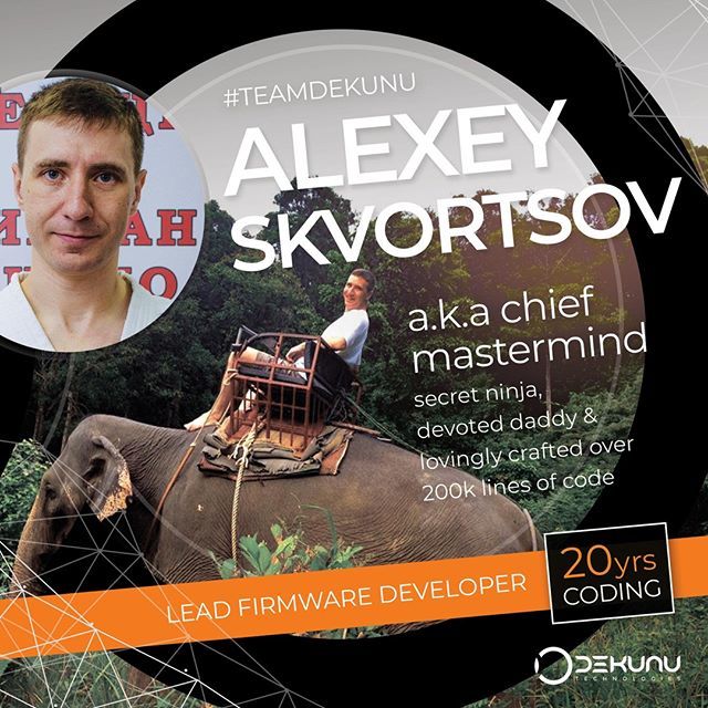dekunu's tweet photo. If -30c winters, growing up in Siberia didn't toughen him up, his martial arts training in Aikido Yoshinkan certainly has and I am sure those skills have come in handy for squishing firmware bugs too 😉 Alexey has been a software engineer for half of his life and is responsib… https://t.co/gyiBrBnvFW