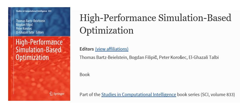 Bogdan Filipič (@bogdanfilipic) on Twitter photo Just published in <a href="/SpringerEng/">Springer Engineering</a> book series Studies in Computational Intelligence (volume 833): High-Performance Simulation-Based Optimization bit.ly/SCIvol833 <a href="/SynergyTwinning/">Synergy Project</a> Just published in <a href="/SpringerEng/">Springer Engineering</a> book series Studies in Computational Intelligence (volume 833): High-Performance Simulation-Based Optimization bit.ly/SCIvol833 <a href="/SynergyTwinning/">Synergy Project</a>