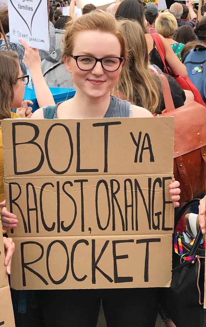 ljlittleson's tweet image. Trump has such an impoverished vocabulary. Even his insults lack flair. Shame he isn't coming to Scotland, where ours have a little more verve. #TrumpsAnInternationalDisgrace