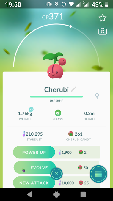 蛟 みずち クレセリアのレイドの時にほしのかけら使ったので残り分ぐらいあったからハーブルアー使ったら最後のギリギリでやっとチェリンボが出てくれたの 以前2回使ったときは出てこなかったで良かったわー ポケモンgo チェリンボ