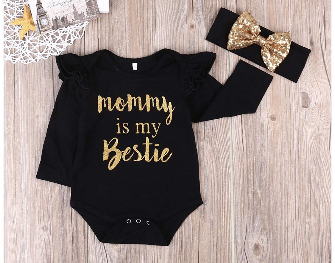Love_Evee's tweet photo. Just ordered Vivi this cute outfit. I can’t wait till baby girl is here. 💛 #20MoreWeeks https://t.co/SyB76FewQj