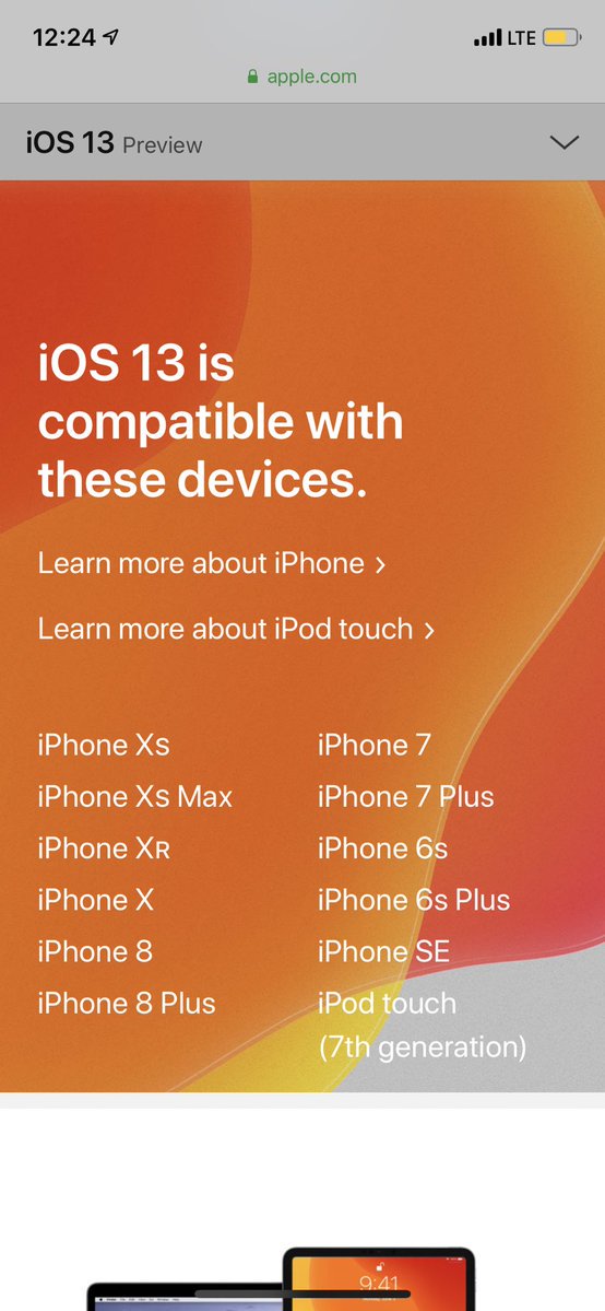 wkchoi's tweet photo. iOS 13 호환 기기 리스트에서 iPhone 6는 제외되고 iPhone SE는 살아남아.
- XS
- XS 맥스
- XR
- 8
- 8 플러스
- 7
- 7 플러스
- 6s
- 6s 플러스
- SE
- iPod 터치(7세대)
https://t.co/GgUy6ch74S https://t.co/cUPhApg0Ri