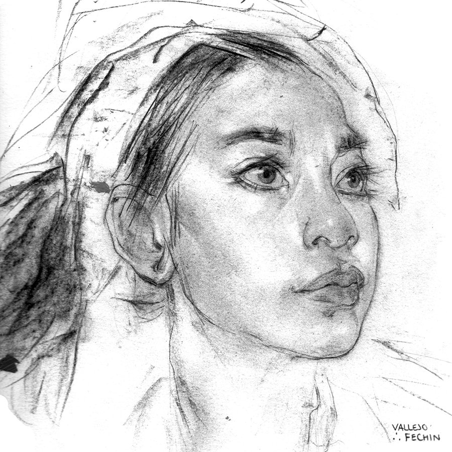 francisvallejo's tweet photo. #mastercopyMONDAY Today's master copy comes from the master Nicolai Fechin . I truly learned how to draw eyes, and how the lids wrapped around the eyes by copying and studying Fechin drawings (and later Bargue eye diagrams). https://t.co/6XEnx88ilf