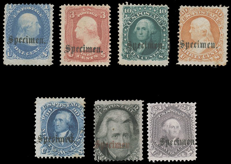 ParadiseVStamp's tweet photo. In our #F494 Sale! Ends June, 7th 1pm EDT
1861-66 ISSUE "Specimen." TYPE B OVERPRINTS, #63S, 65S, 68S, 71S, 72S, 73S, 78S, 10c, 90c and 24c o.g. or part o.g., quite fresh and in normal centering for these
#Stamps #timbres #sellos #briefmarken
https://t.co/PKDivRDYuD https://t.co/VmGRrudh4z