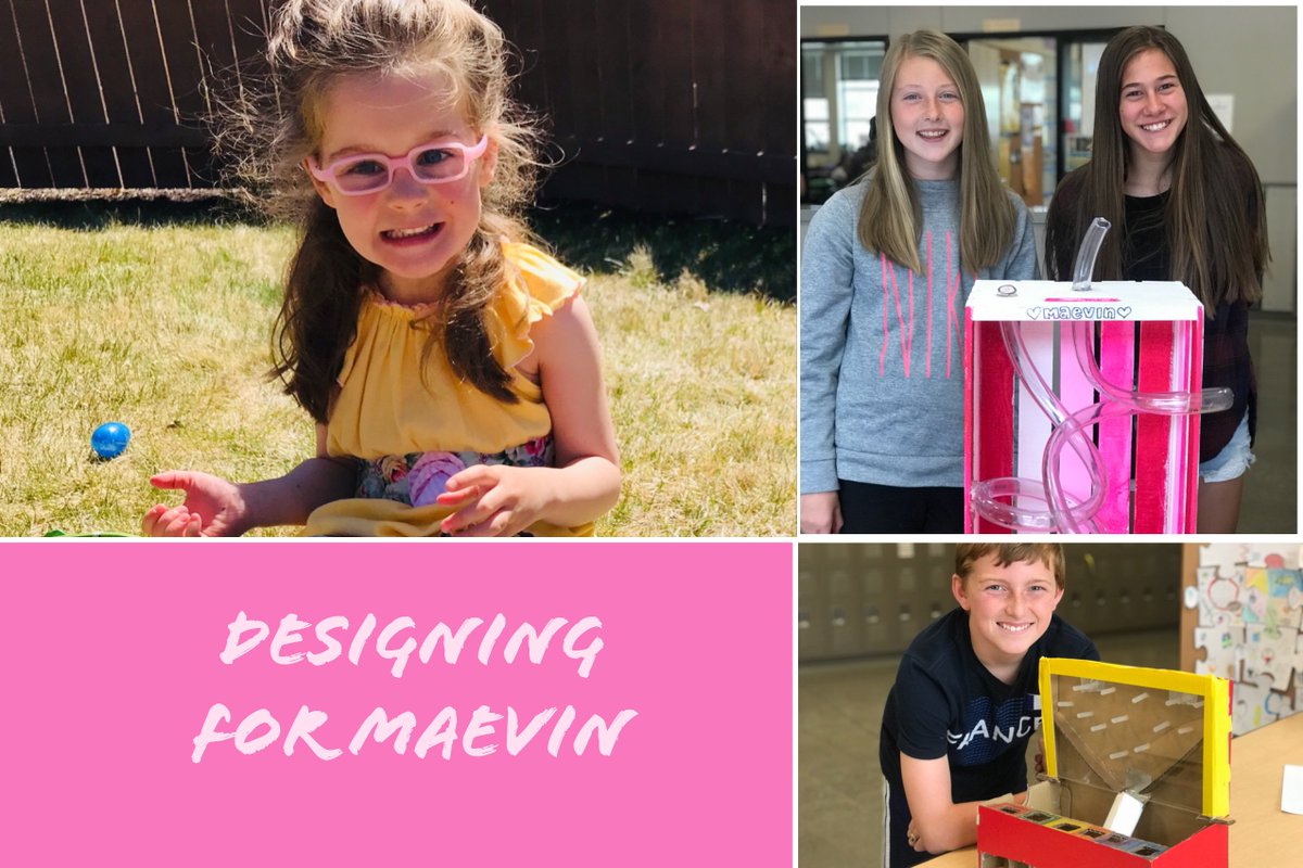 This project brings together so much that we love! 
Students in Design and Modeling class at Pacific Crest MS #inbend designed therapeutic toys for a local 5-year-old girl