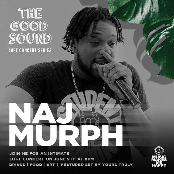 NajMurph's tweet image. Yerrrr! I been called upon to do what I do best for #TheGoodSound  Loft Concert Series.
.
🗣CATCH ME LIVE BEFORE I LEAVE! .
.
To RSVP, visit bit.ly/2Xx05xy
.
.
#musicmakesmehappy bit.ly/2wybBgB