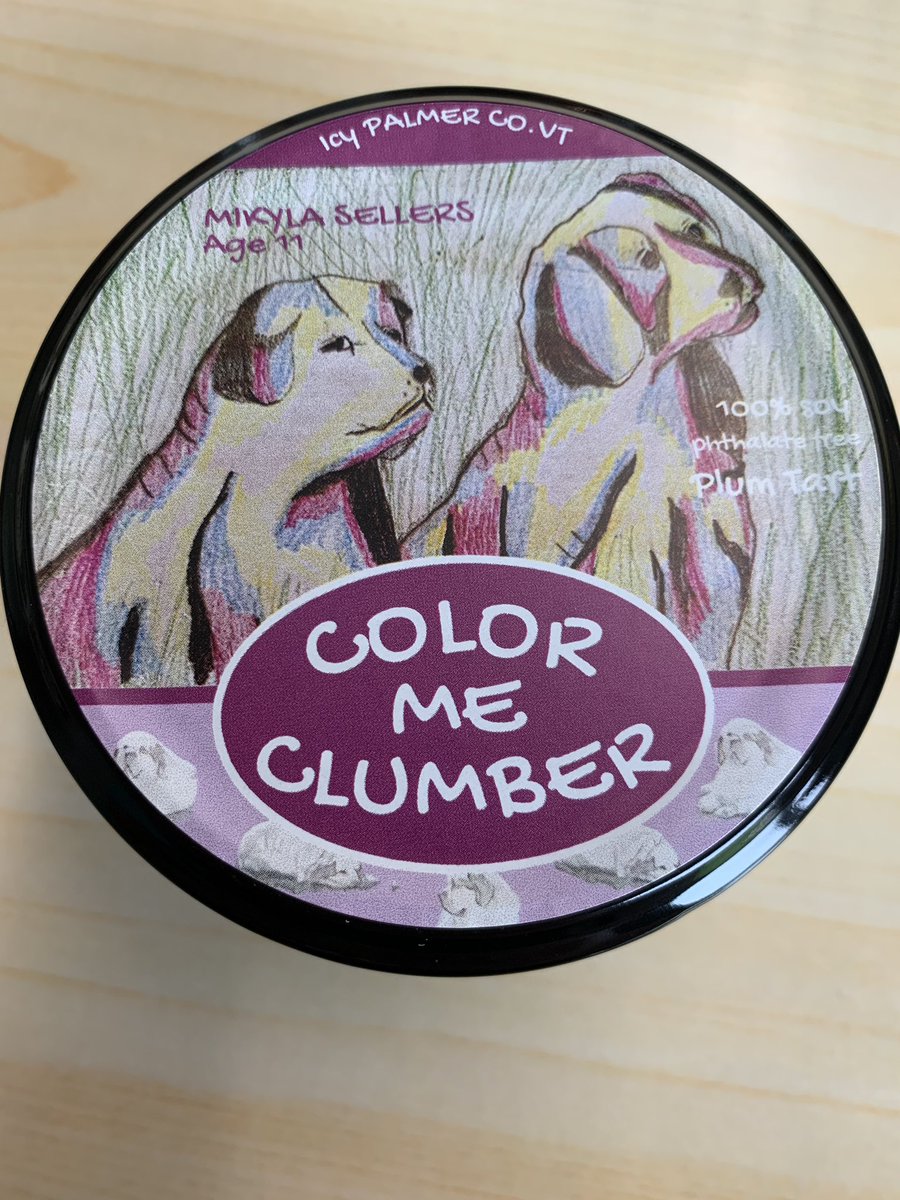 laurakwalker's tweet photo. 5th grader Mikyla Sellers drew a picture for Denise Kuhn of her dogs. Denise showed one of her friends and now her artwork is on a candle!  Thanks to Denise for presenting Mikyla and me with a candle showcasing her artwork! https://t.co/nTOHbIgc2g
