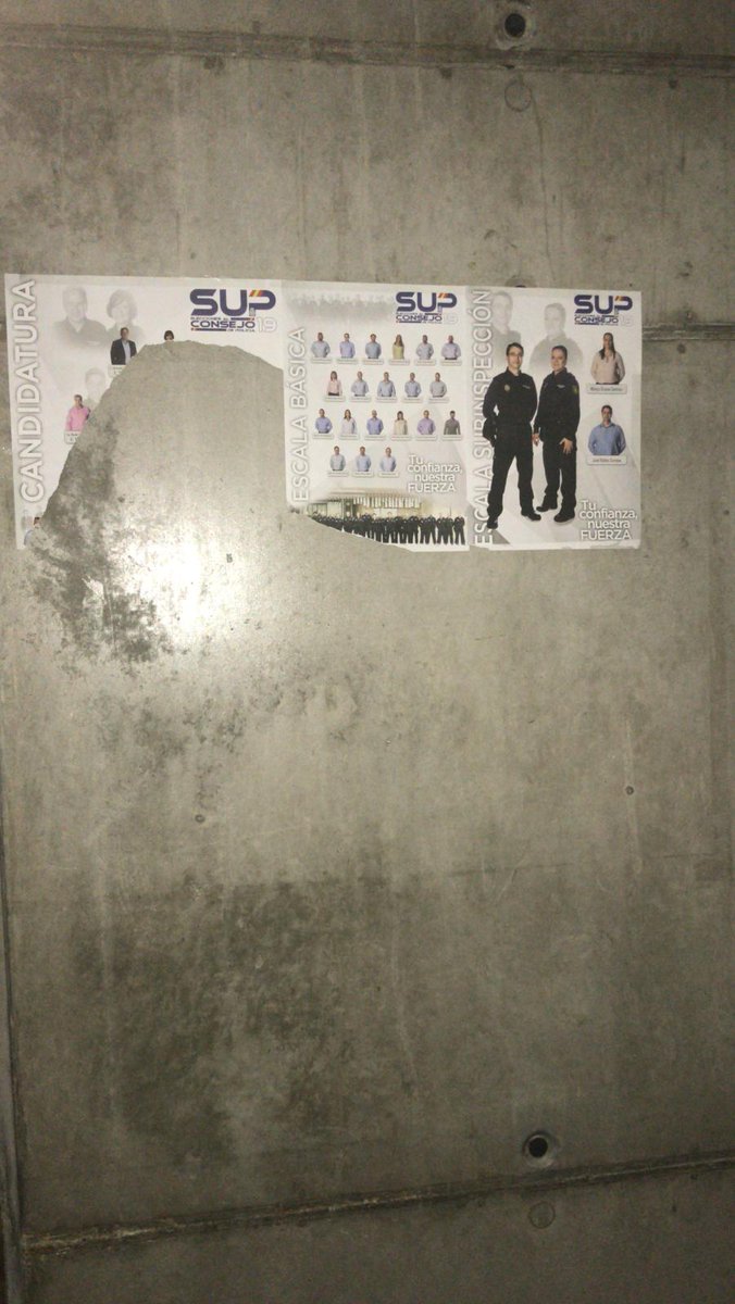 Sup_Policia's tweet photo. Basta ya d agresiones al #SUP! Somos compañeros y compañeras,x el bien del colectivo estos ataques no se deben permitir,nunca habían sucedido en la historia de elecciones sindicales  actos de esta magnitud. 
Decide q modelo de policía quieres!
#40AñosConquistandoDerechos
#VotaSUP https://t.co/kppP3jd2OZ