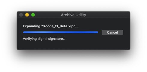 kwridan's tweet image. Current status: #Xcode11