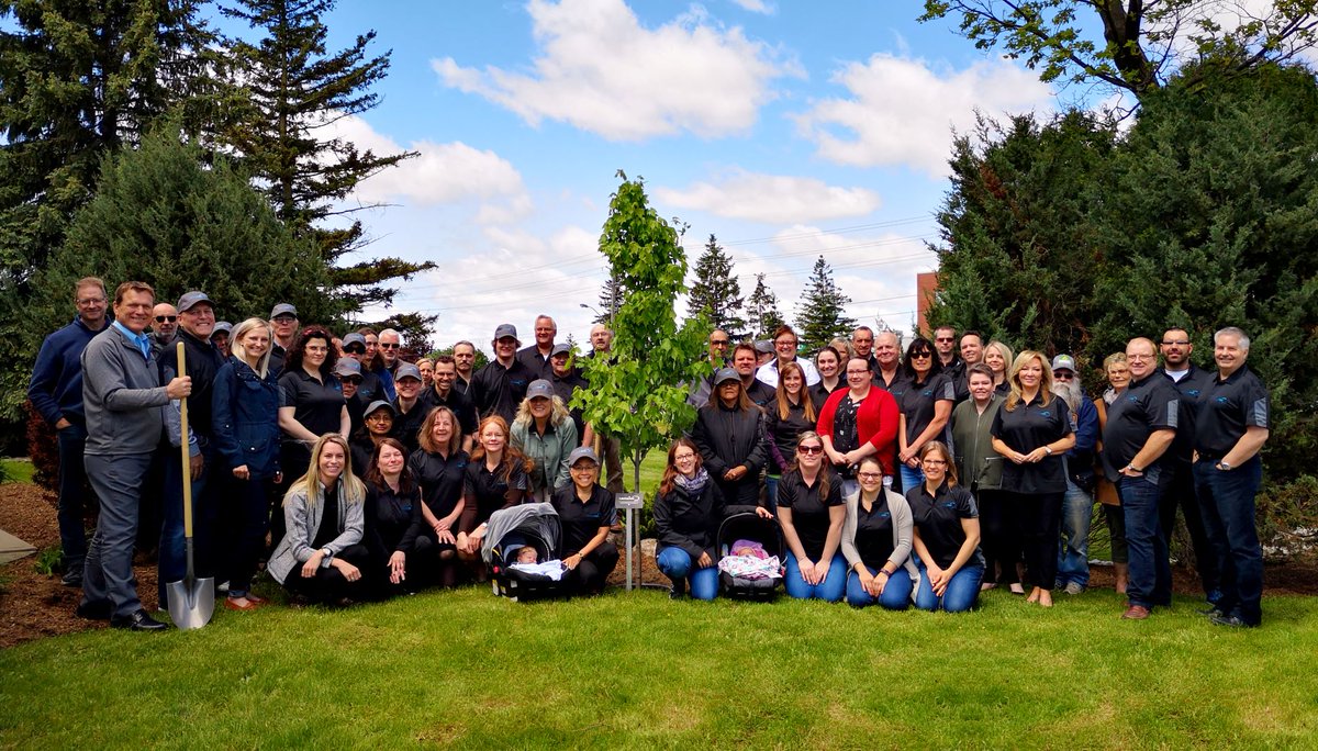 Today marks the official launch of Lactanet! To celebrate this new beginning, a maple tree has been planted at both the Guelph &amp; Ste-Anne-de-Bellevue offices. 
 <a href="/Valacta/">Valacta</a> @CDNDairyNetwork  #Cdndairy #Lactanet