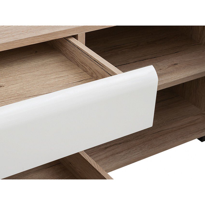 ContempStyle1's tweet photo. Fronts are finished in vibrant high gloss white, accented with elliptical grips. Sides are finished in natural sonoma oak. Made in Europe with care and from sustainably sourced materials. Two solid doors open to reveal interior cabinet
https://t.co/JJMA3bgHqY
#tvstand #furniture https://t.co/xYSfhaYOyd