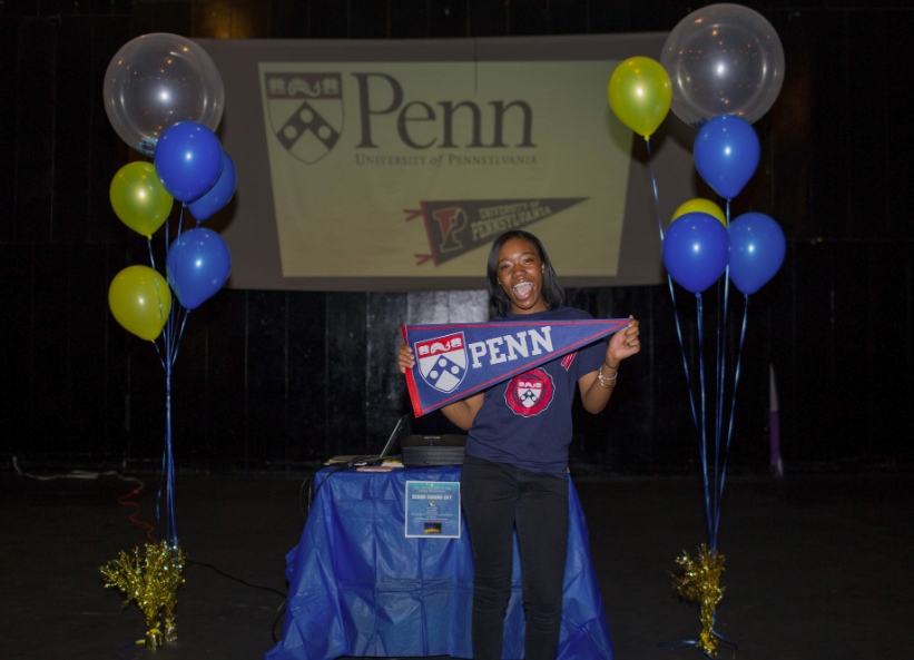 DemocracyPrep's tweet photo. What's better than senior signing day? How about 2 senior signing days?! Congratulations to the seniors and families of @DPHarlemHigh and @DPEnduranceHS -- including our very own CEO Natasha Trivers and her son, Kofi, who is off to @Morehouse in the fall! #dppsproud #gotocollege https://t.co/4ivrefMyDp