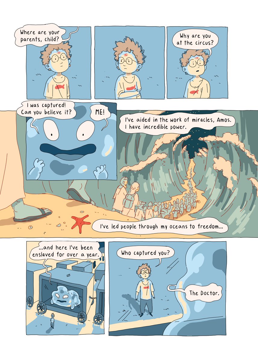one of my final college assignments! we were given a small excerpt of The Circus of Dr. Lao to let it inspire a totally new story. i wrote a short story about a young boy and an ancient water serpent! ? 