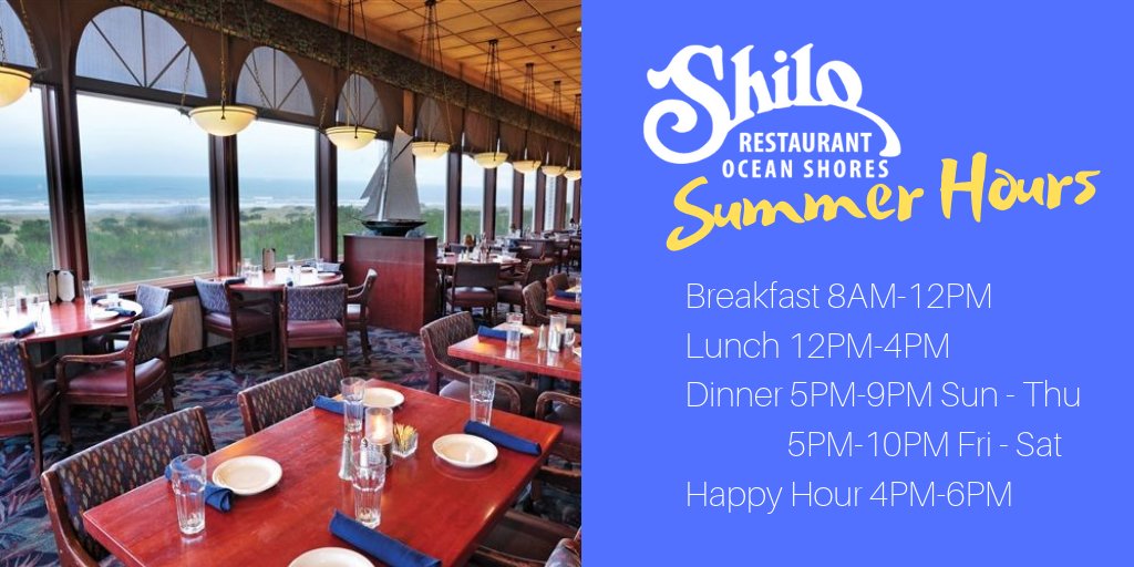 Shilo Inn Restaurant is now on Summer Hours!  Come in and enjoy!