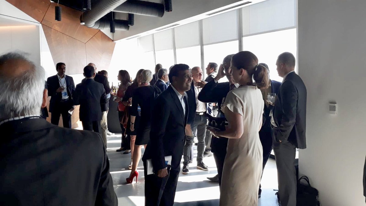 Guest are arriving at the Infosys NYC office for “The Next in Financial Services“ event, hosted by <a href="/NandanNilekani/">Nandan Nilekani</a>, Non-Executive Chairman of the Board. #NavigateYourNext