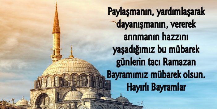 #RamazanBayramı'mız mübarek olsun. #HayırlıBayramlar