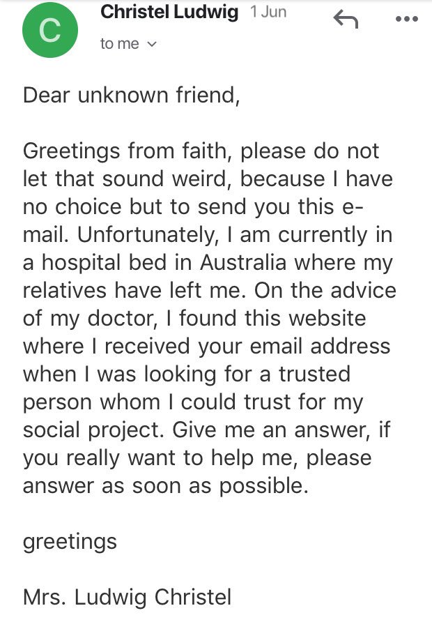 Dan_Waddington's tweet photo. Replying to this email will only bring good things #UnknownFriend https://t.co/aJKLE45TnP