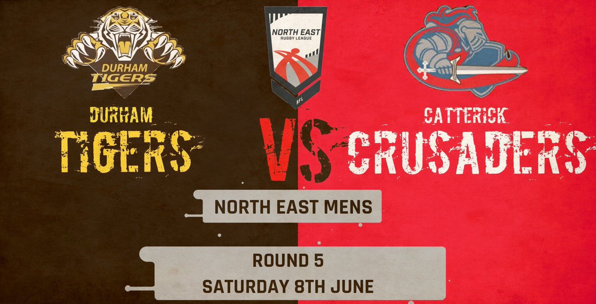 We have some big game taking place this weekend, it’s Durham Tigers facing Catterick Crusaders for a place in the semi final of the North East Cup