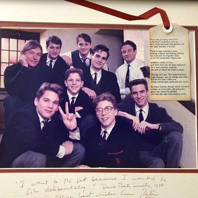 Whatfat Hachi On Twitter イーサン ホーク 今から30年前の6 2 いまを生きる 1989 が公開 写真は監督ピーター ウィアーからキャストへの贈り物 添えられた詩はオーストラリアの詩人グウェン ハーウッドのもの Https T Co J0d7bjpybr Https T Co Iiyuyvjivm