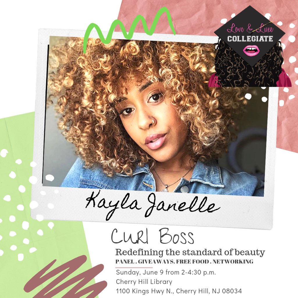 LLCollegiate's tweet photo. Meet our beautiful #CurlBoss panelists! Kayla Janelle, Adele Taylor, and Melissa McIntosh ๐ #loveandluxecollegiate #naturalhair https://t.co/w64fQsv6LV