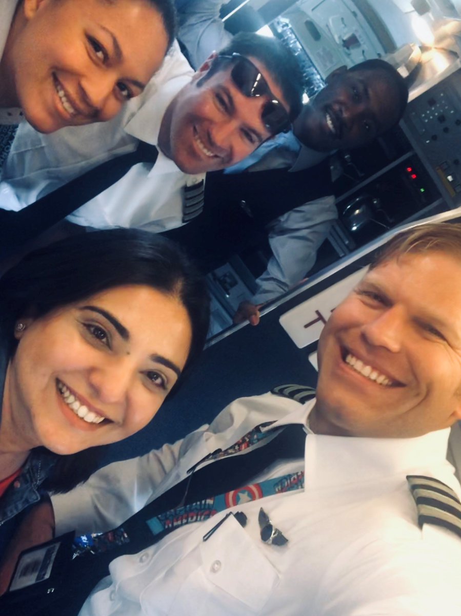 GoJet_Airlines's tweet photo. On her way to Raleigh-Durham #GoJet Manager of Pilot Recruiting, Zenia Bharucha had the pleasure of flying with Direct Entry Captain Jason Turner and Rotor Transition Participant, First Officer Brandon Harbaugh. #G7CrewLife #G7Crew #GoJetCrew #CrewLove https://t.co/X72DAzzZen