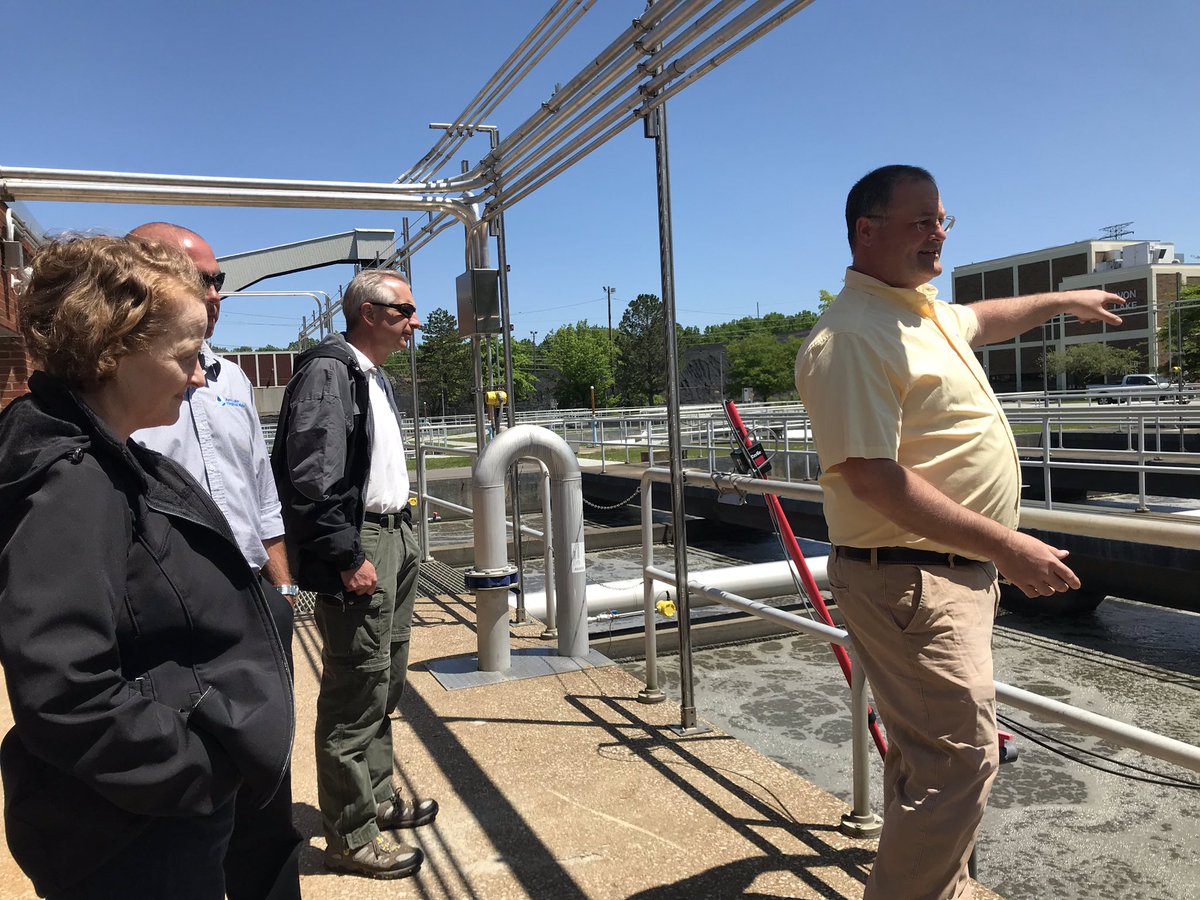 OhioEPA's tweet photo. Thank you to @AvonLakeWater for hosting Dir Stevenson. We enjoyed seeing the wastewater treatment plant upgrades and water treatment improvements. https://t.co/o5CwsIY0CS