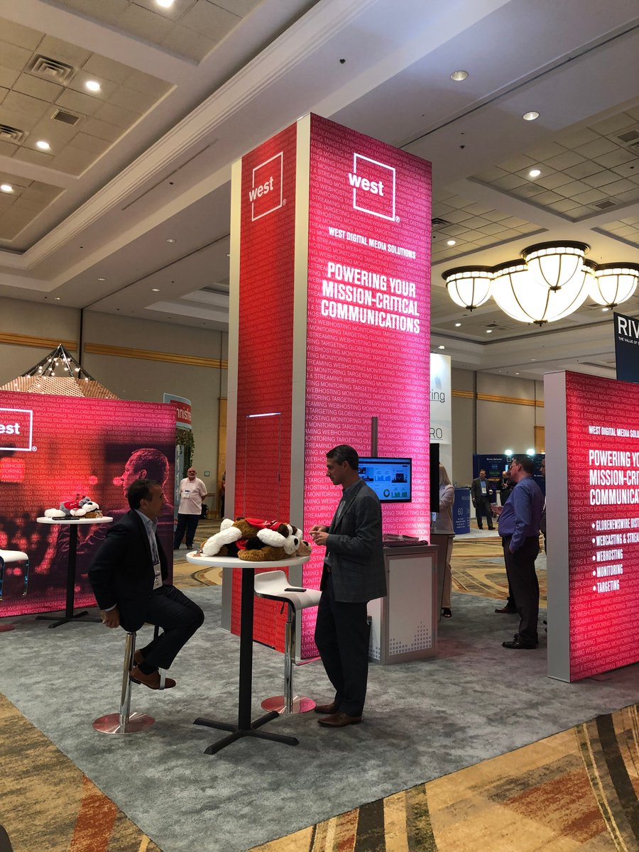 IntradoDigital's tweet photo. What a great day at #NIRI19! We'll see you back here tomorrow at booth 407. Ask about West Unison! #WestDMS @NIRI_National https://t.co/V64alec5af