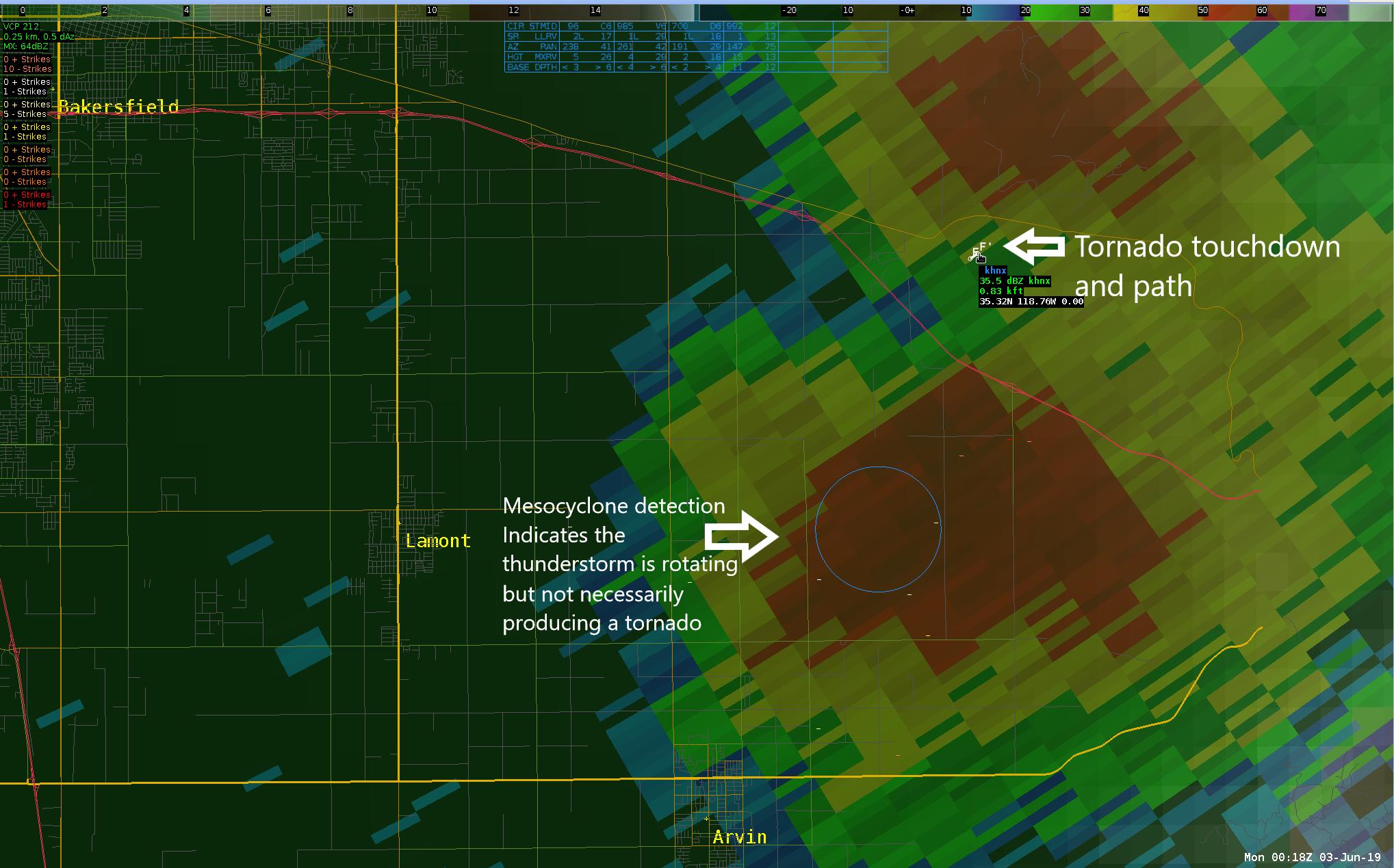 NWS Hanford on Twitter "Here's a synopsis of the tornado east of 