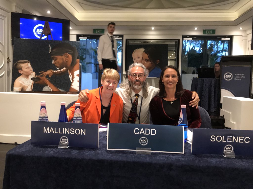 Was a honour to speak alongside <a href="/ClaireMallinson/">Claire Mallinson</a> and @tammysolonec from <a href="/amnesty/">Amnesty International</a> at the <a href="/ADC_Forum/">ADC Forum</a> about very pertinent issues around the call and journey to equality, truth and healing for Our First Nation mobs in this country..👣🌿✨
