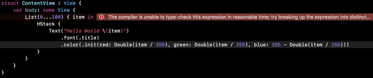 tomqueue's tweet image. I guess we'll see more of these when using SwiftUI. #WWDC19