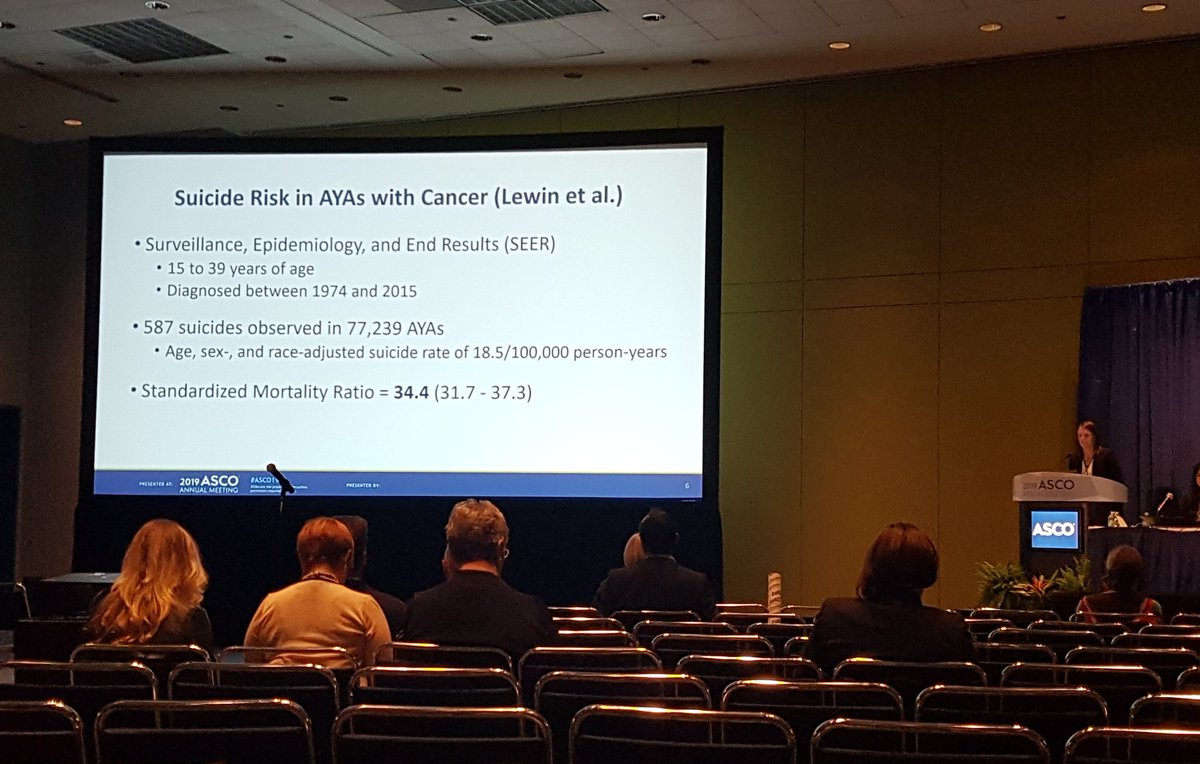 NCRI_partners's tweet image. #AYA Gen #ASCO2019 -  Brinkman presents Lewin et al AYA suicide risk data, highlighting need to implement a screening intervention. No 1 research priority for TYA and professionals psychological support package during and after treatment 
@TYAPSP;  jla.nihr.ac.uk/priority-setti…