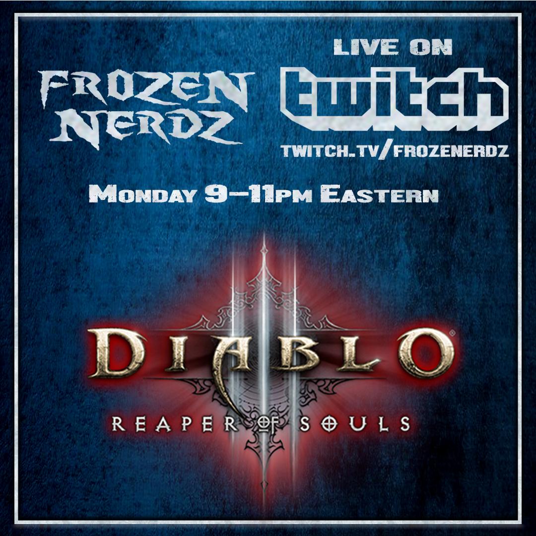 FrozeNerdz's tweet image. We need your help Nephalem!

Join us tonight as we enter  Sanctuary to slay some demons... and watch @KilroyKT carry @Epic_Insanity to new levels in @Diablo 

Check it all out over at twitch.tv/frozenerdz. The corpses start to explode at 9pm Eastern / 8pm Central #Diablo