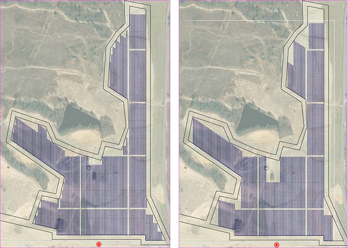 Solar project site utilization improves when you design tracker systems with fewer module strings. See the difference? bit.ly/2KgcC4V