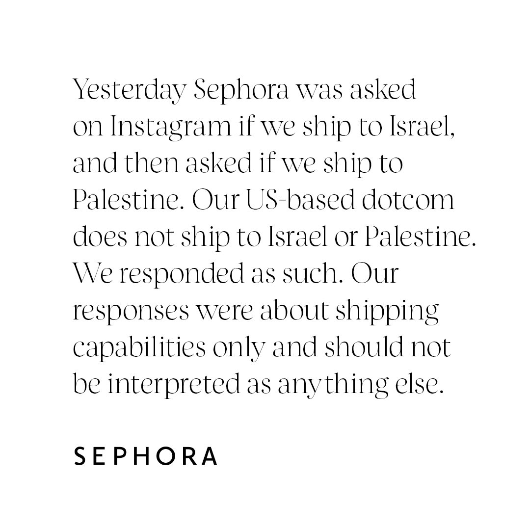Sephora V Twitter A Message Regarding International Shipping From Sephora Us For More Info Please Visit Https T Co Cbkypjwoqb For International Sephora Websites Visit Https T Co Ixnsjyux9q Https T Co 8ca1umfz5k