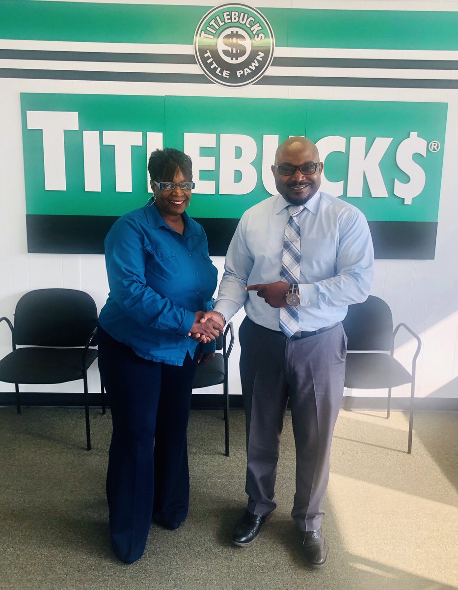 celliott411's tweet photo. Welcome to the winning team Cassandra Lyles.  I’m super excited to announce you as the new Store Manager of TitleBucks of Athens, Ga.  #driveyourlegacy. @BruceCantrell6 https://t.co/plKUaUaCyK