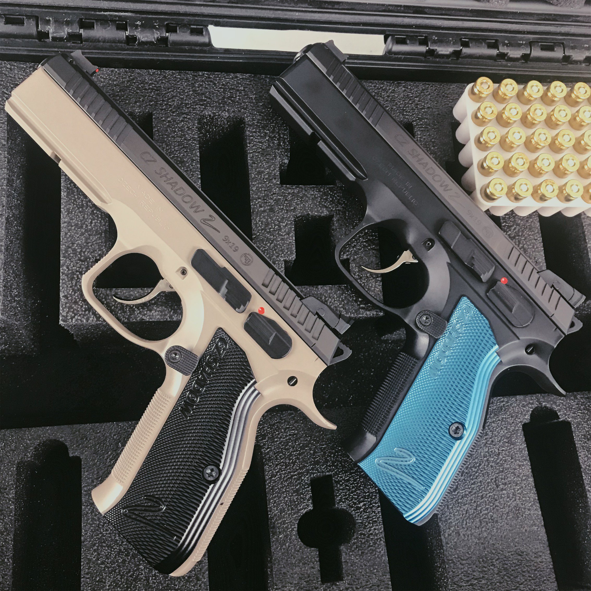 FirearmsOutletCanada on X: CZ Shadow 2 in Blue/Black and in Urban Grey  #9mm #CZ #CZFirearms #CZguns #sportsshooting LINK:    / X