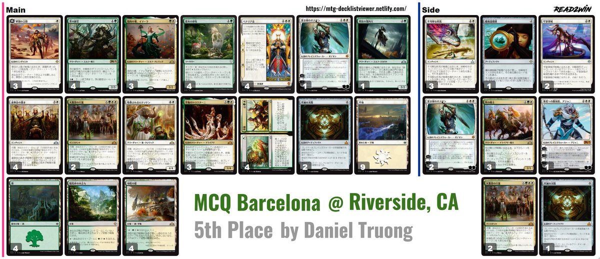 Kissin Twitterren Mtg 5月27日にカリフォルニア州リバーサイドで実施された ミシック チャンピオンシップ予選 219名参加 の上位デッキが公開されていました 優勝 赤単アグロ 2位 ジャンド ミッドレンジ 3位 ジェスカイ スーパーフレンズ 5位 セレズニア Kissin Twitterren Mtg 5月27日にカリフォルニア州リバーサイドで実施された ミシック チャンピオンシップ予選 219名参加 の上位デッキが公開されていました 優勝 赤単アグロ 2位 ジャンド ミッドレンジ 3位 ジェスカイ スーパーフレンズ 5位 セレズニア
