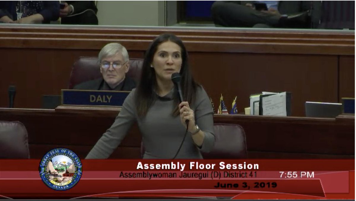 Renew_NV's tweet photo. BREAKING: Thank you to the #nvleg Assembly for passing #SCR3! This interim study sponsored by @senatorspearman will be key to learning the benefits and potential of #ElectricVehicles in Nevada’s transportation infrastructure! #RenewNV https://t.co/jhZdJwkULo
