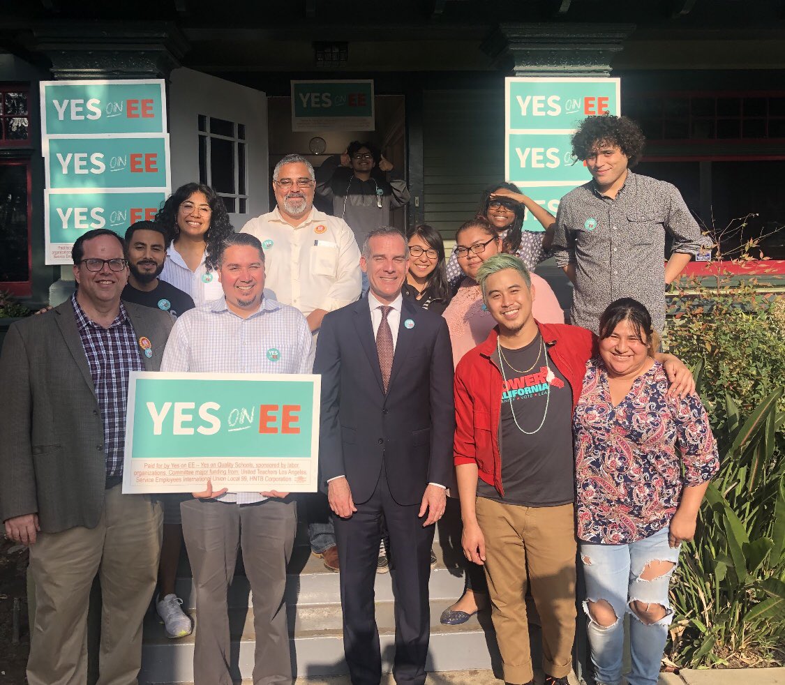 The Eastside is fired up for Measure EE. Thank you to <a href="/ICSEastLA/">InnerCity Struggle</a> for turning out so many phonebankers and precinct walkers.