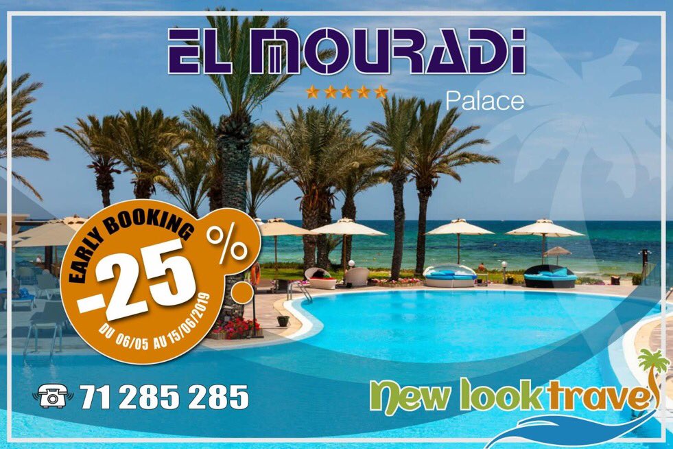 NewLookTravelTn's tweet photo. El Mouradi Hôtels #Tunisie https://t.co/lQmrUv9qd5