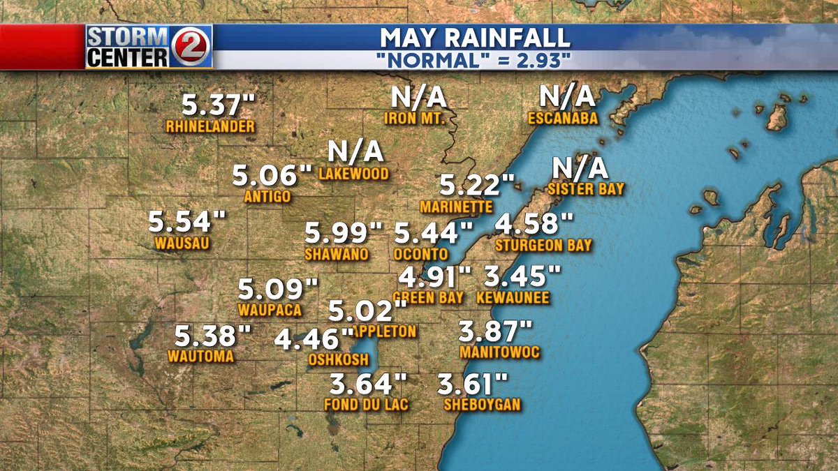 MAY WAS A WET MONTH...      #STORMCENTER2   #WIWX