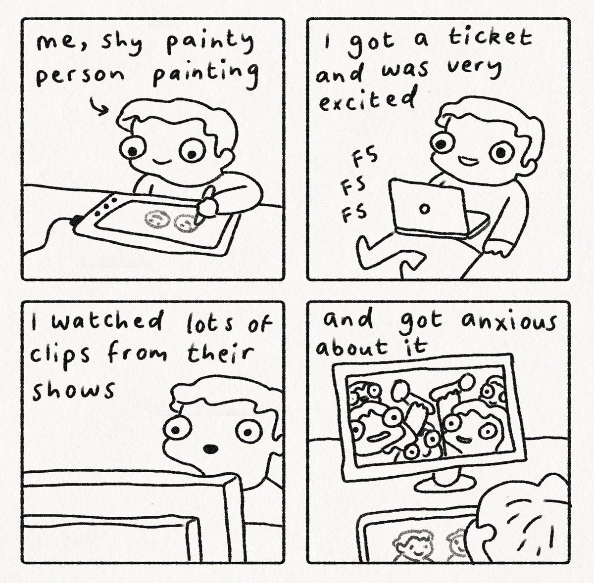 an honest comic of my very-anxious-person experience at a BTS show (part 1) @BTS_twt 