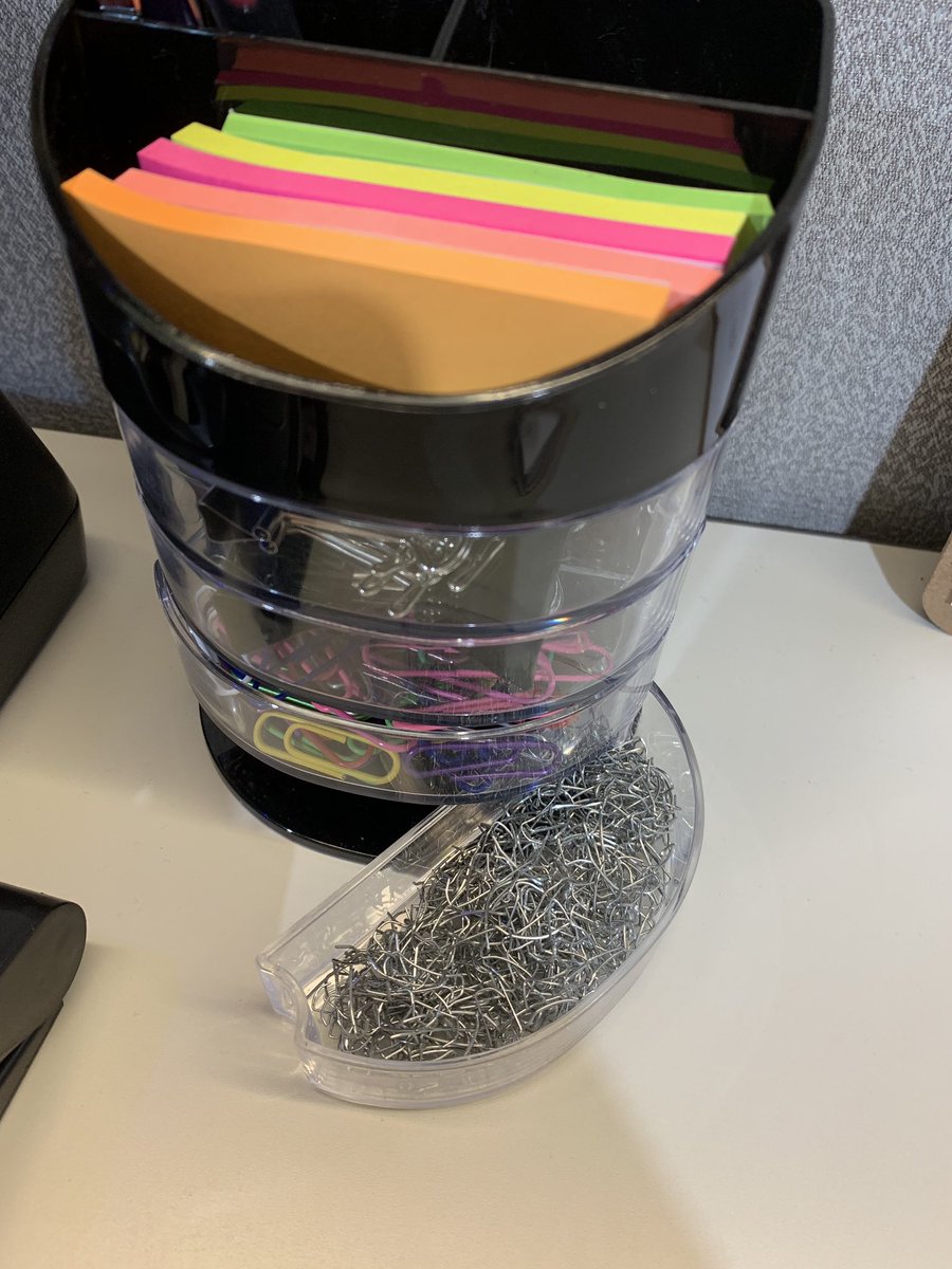 jaylierasmussen's tweet photo. meet my used staple collection. there is 357 of them, and they are all named. https://t.co/IQFaYrfE2l