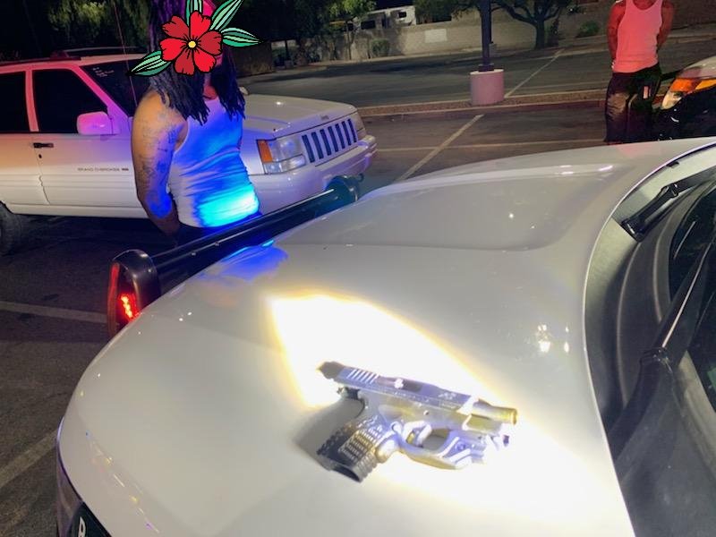 LVMPD_Traffic's tweet photo. What happens when you are suspected of driving impaired while in possession of a firearm??? You go to jail!! And...LVMPD seizes your firearm!! NRS 202.257 #blooddrawonscene #stopdui #prohibitedperson #PSU https://t.co/V0S0LC6ULx