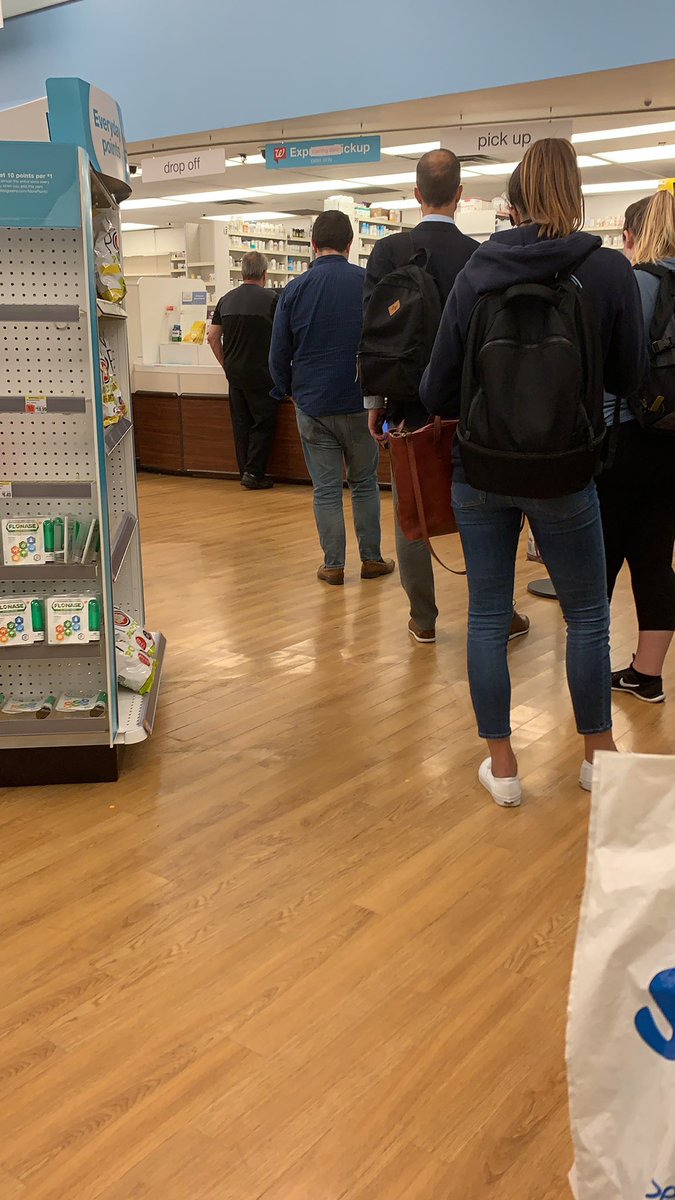 BrianSulliv's tweet photo. @Walgreens service at the South Boston pharmacy has declined significantly since you converted from @riteaid. This makes the TSA lines seem like a breeze. Almost every customer walking away in a rage. #peopleneedtheirmeds https://t.co/9KyB2GtrlO