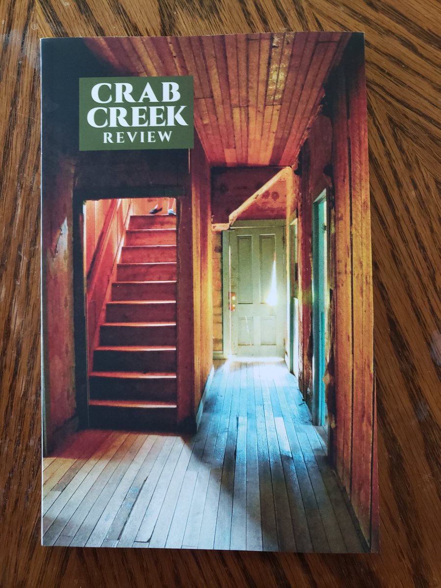 I'm excited to have a poem in the spring issue of Crab Creek Review, and to be sharing space with @weekspoet, Tim Greenup, Nance van Winckel, and many other wonderful writers. What a beautiful cover! I'll share the poem when they post it on their blog.