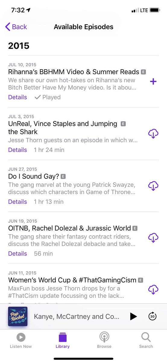 What do you do when you finish the final episode of <a href="/PopRocket/">Pop Rocket</a>? Go back and listen to the ones you never listened to. 

Didn’t realize I started listening pretty close to the beginning of the show!